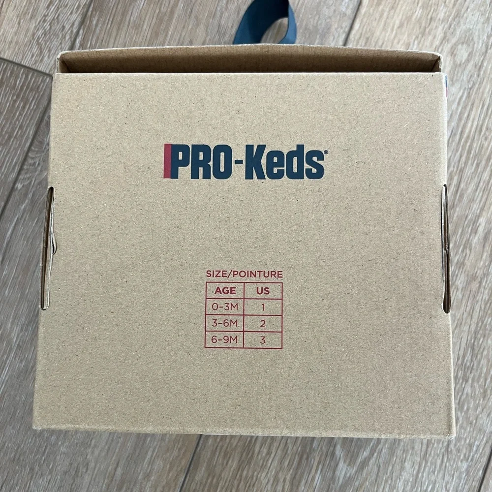 Brand New My First Pro-Keds White Unisex Baby Crib Shoe Size 4